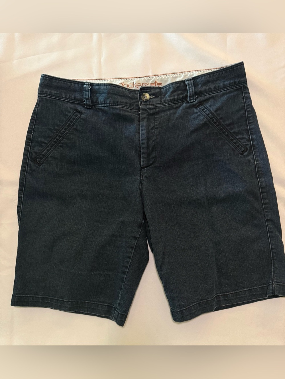 Dockers Women's Dark Denim Bermuda Shorts
